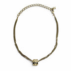 Chanel CC Logo Cube Necklace Choker Gold Recommended — view 3