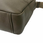 Prada Vitello Daino Leather Triangle Logo Crossbody Shoulder Bag Gray — view 6