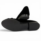 Chanel Ballerina Metiers D'art Collection CC Logo Velour Ballet Shoes Black — view 7
