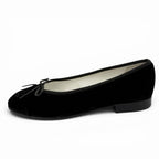 Chanel Ballerina Metiers D'art Collection CC Logo Velour Ballet Shoes Black — view 5