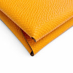 Hermes Calvi Duo Veau Epsom Orange Silver Series Compact Wallet Coin Case Large — view 5