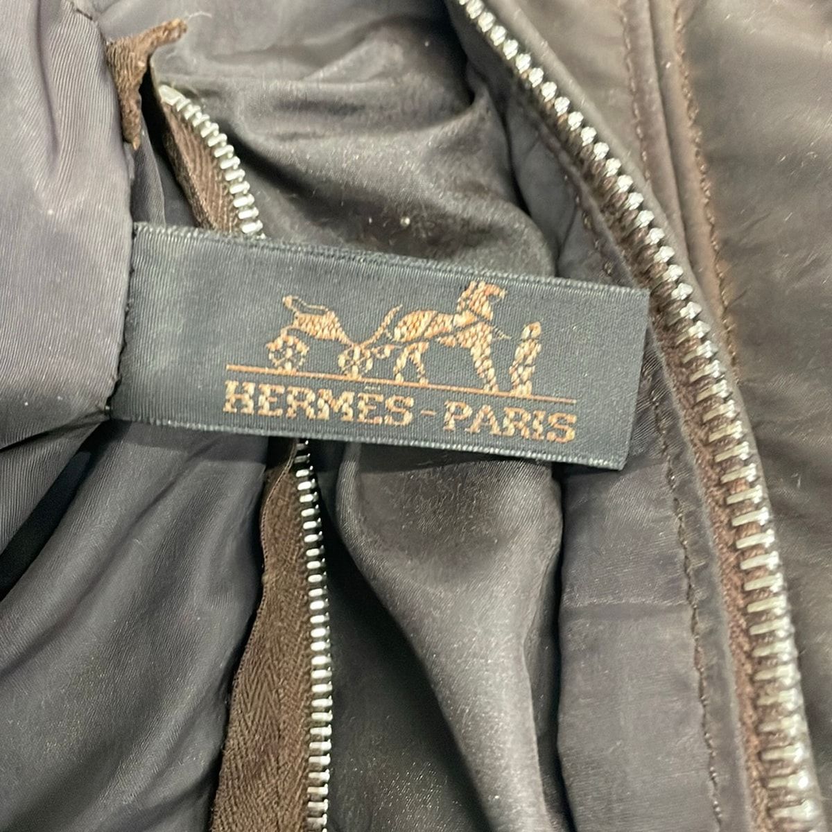 Hermes Shoulder Bag Acapulcobasas Brown Leather — view 7
