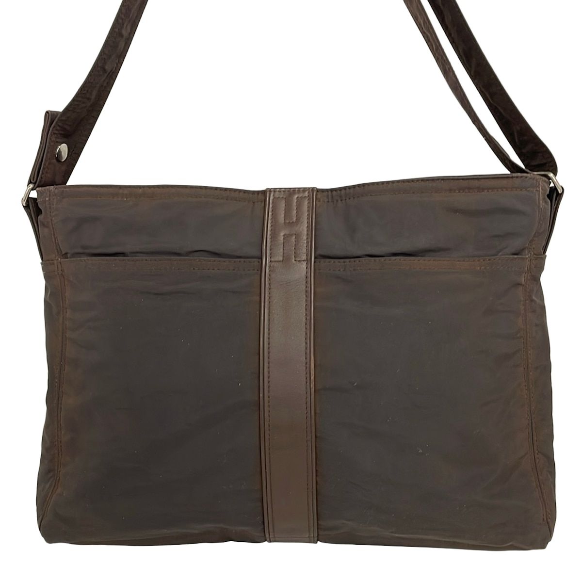 Hermes Shoulder Bag Acapulcobasas Brown Leather — view 3