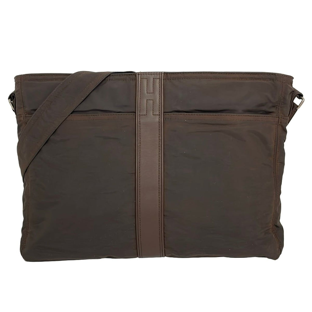 Hermes Shoulder Bag Acapulcobasas Brown Leather