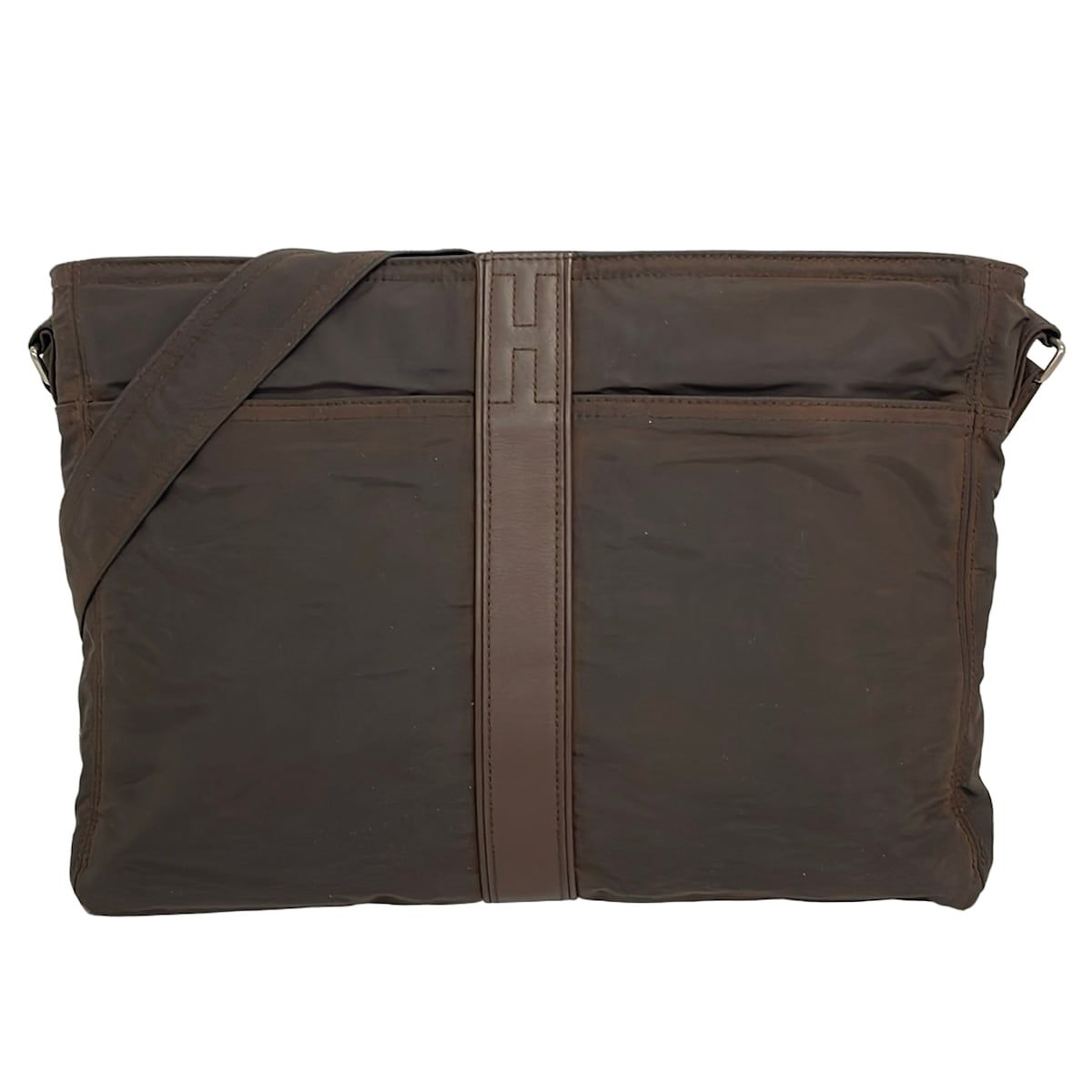 Hermes Shoulder Bag Acapulcobasas Brown Leather