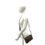 Louis Vuitton Vintage Malso Bandouliere Monogram Leather Shoulder Bag Brown — view 2