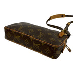 Louis Vuitton Vintage Malso Bandouliere Monogram Leather Shoulder Bag Brown — view 8