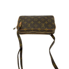 Louis Vuitton Vintage Malso Bandouliere Monogram Leather Shoulder Bag Brown — view 4
