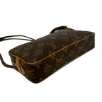 Louis Vuitton Vintage Malso Bandouliere Monogram Leather Shoulder Bag Brown — view 7