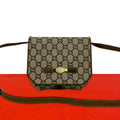Gucci With Plus Logo All Over Pattern Leather Mini Shoulder Bag Pochette Brown