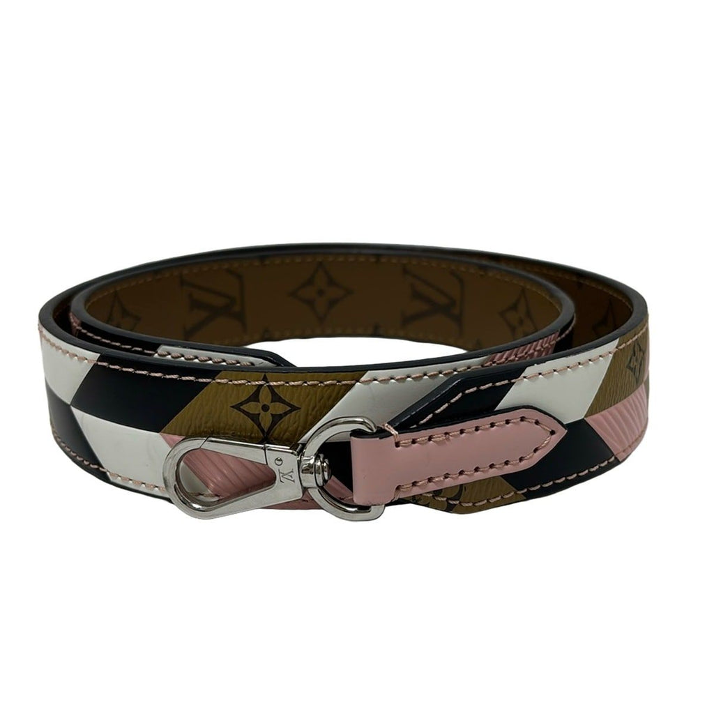 Louis Vuitton Shoulder Strap Monogram Reverse Leather Cowhide