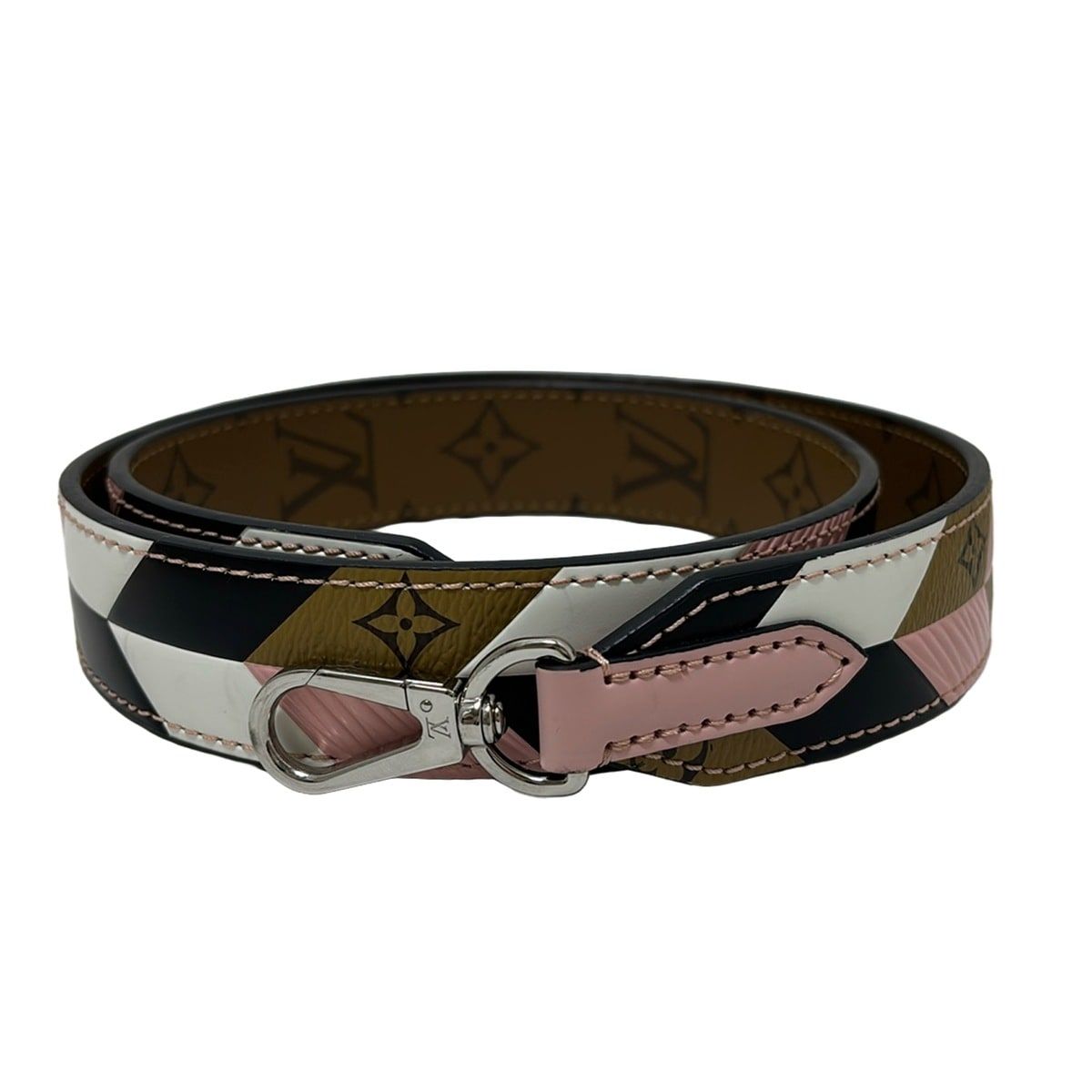 Louis Vuitton Shoulder Strap Monogram Reverse Leather Cowhide
