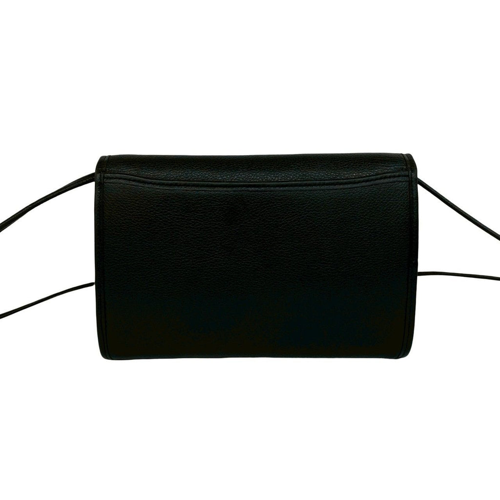Saint Laurent YSL Logo Leather Shoulder Bag Pochette Crossbody Black — view 3