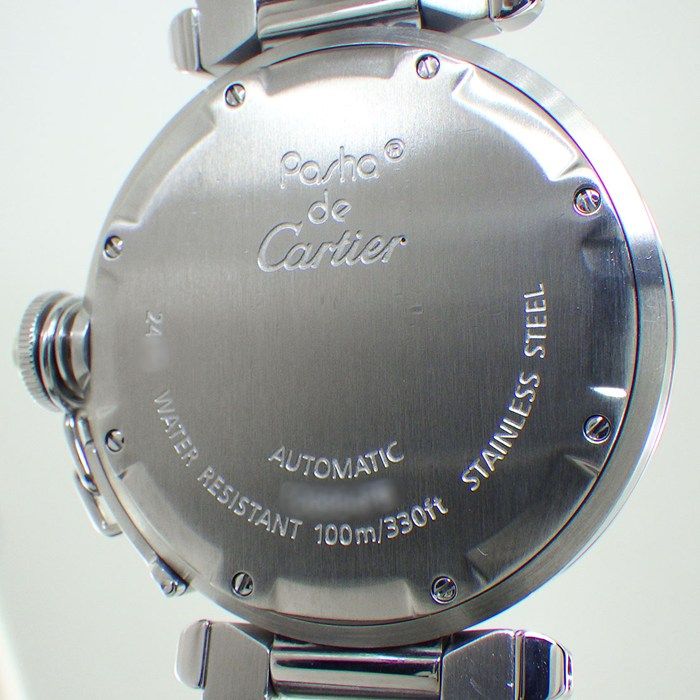 Cartier Watch Pasha C Big Date Blue Dial Luminous Hand Index SS Automatic — view 4