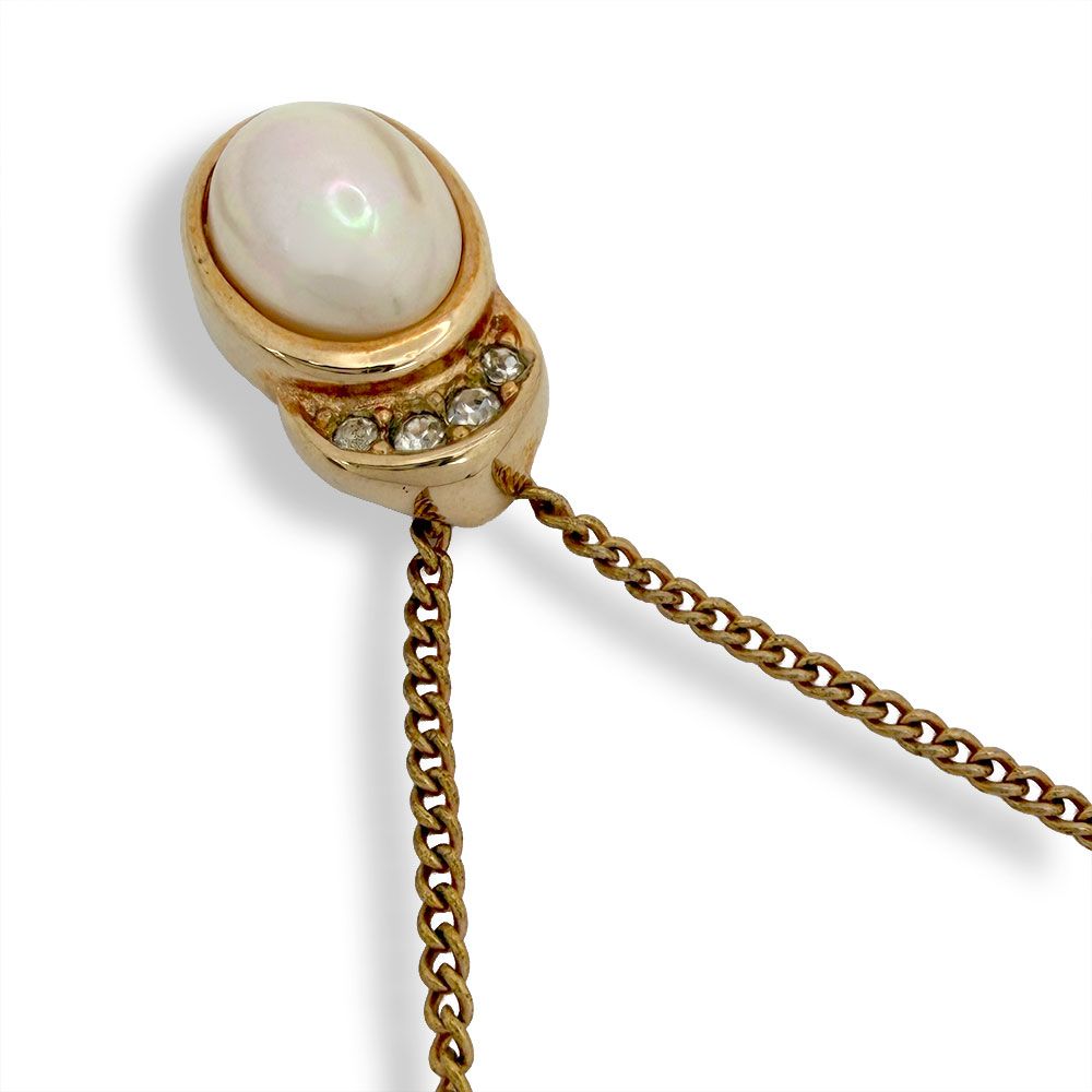 Dior Faux Pearl Necklace — view 2