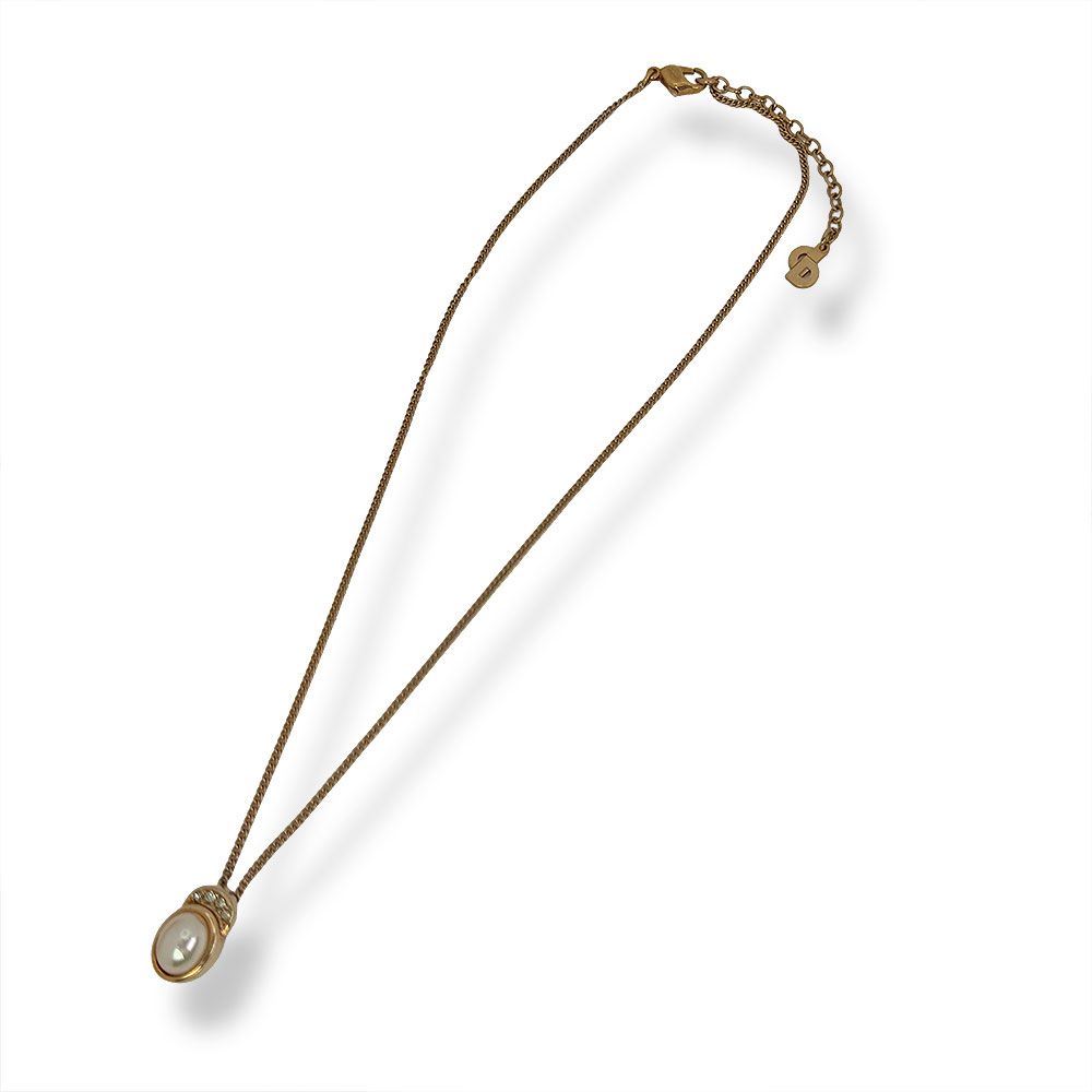 Dior Faux Pearl Necklace — view 5