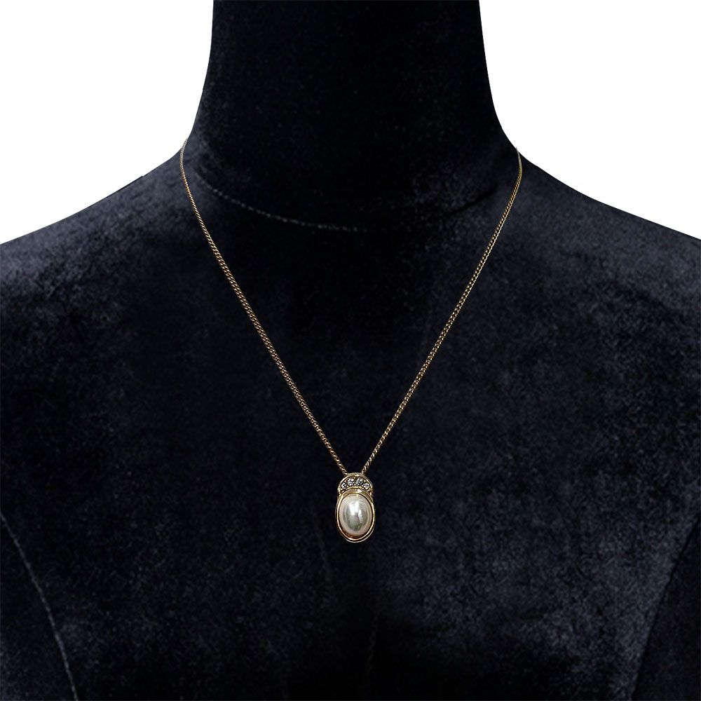 Dior Faux Pearl Necklace — view 6