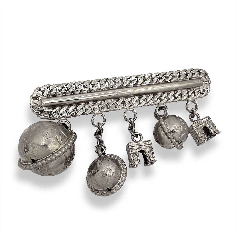 Celine Arc de Triomphe Star Ball Motif Brooch — view 2