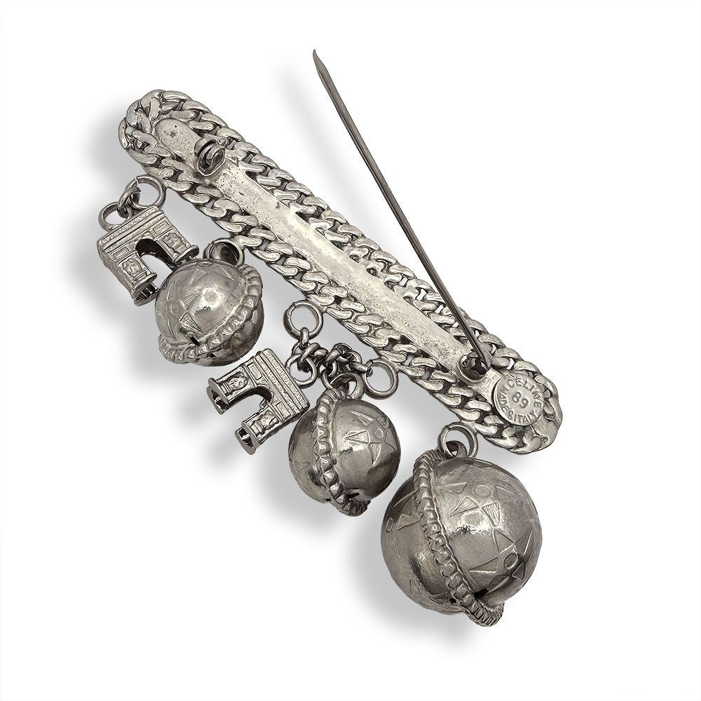 Celine Arc de Triomphe Star Ball Motif Brooch — view 3