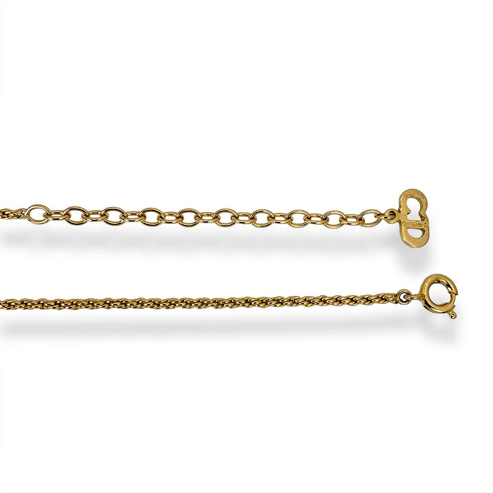 Dior Stone Necklace Gold — view 4