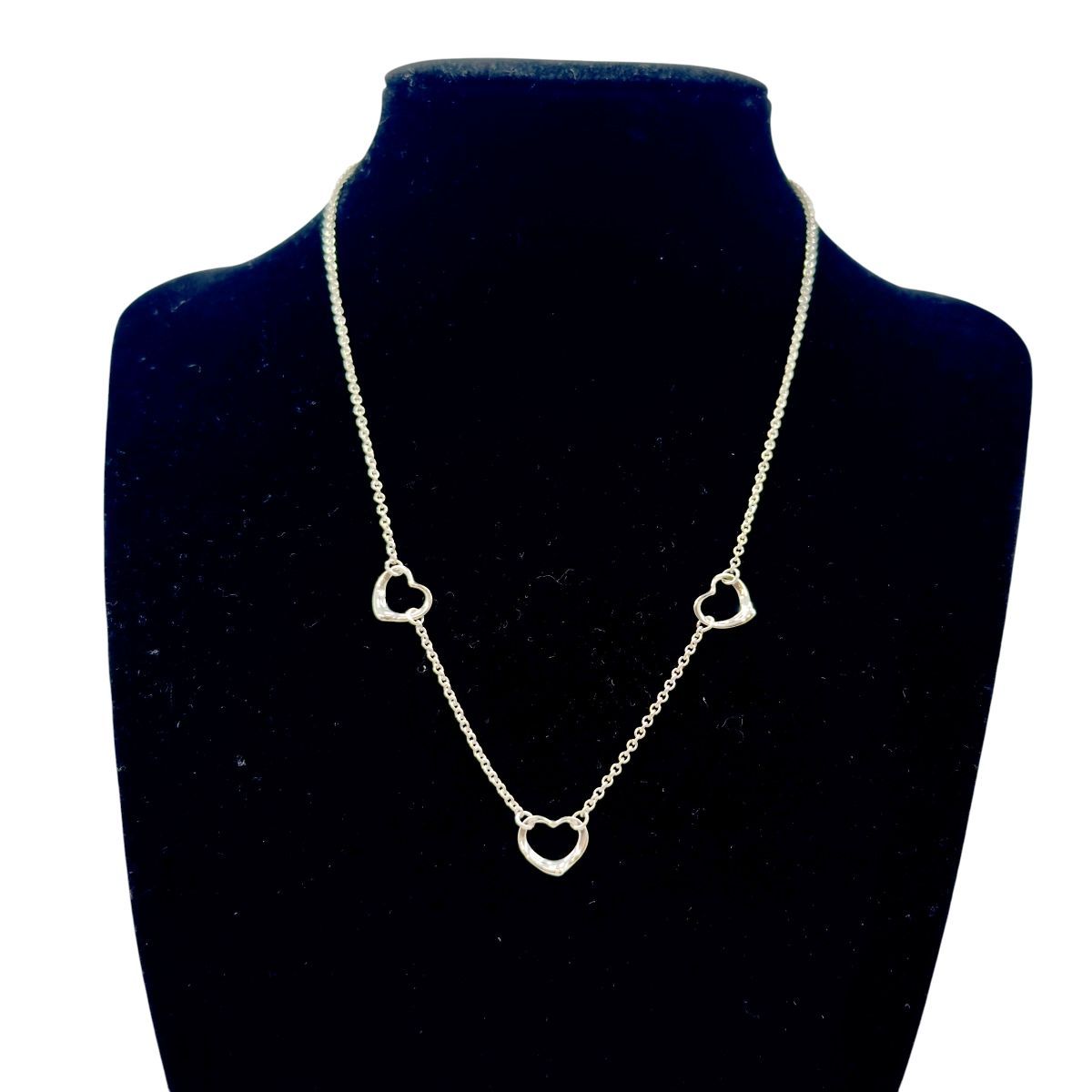 Tiffany & Co Elsa Peretti Open Heart 925 Sterling Silver Pendant — view 6