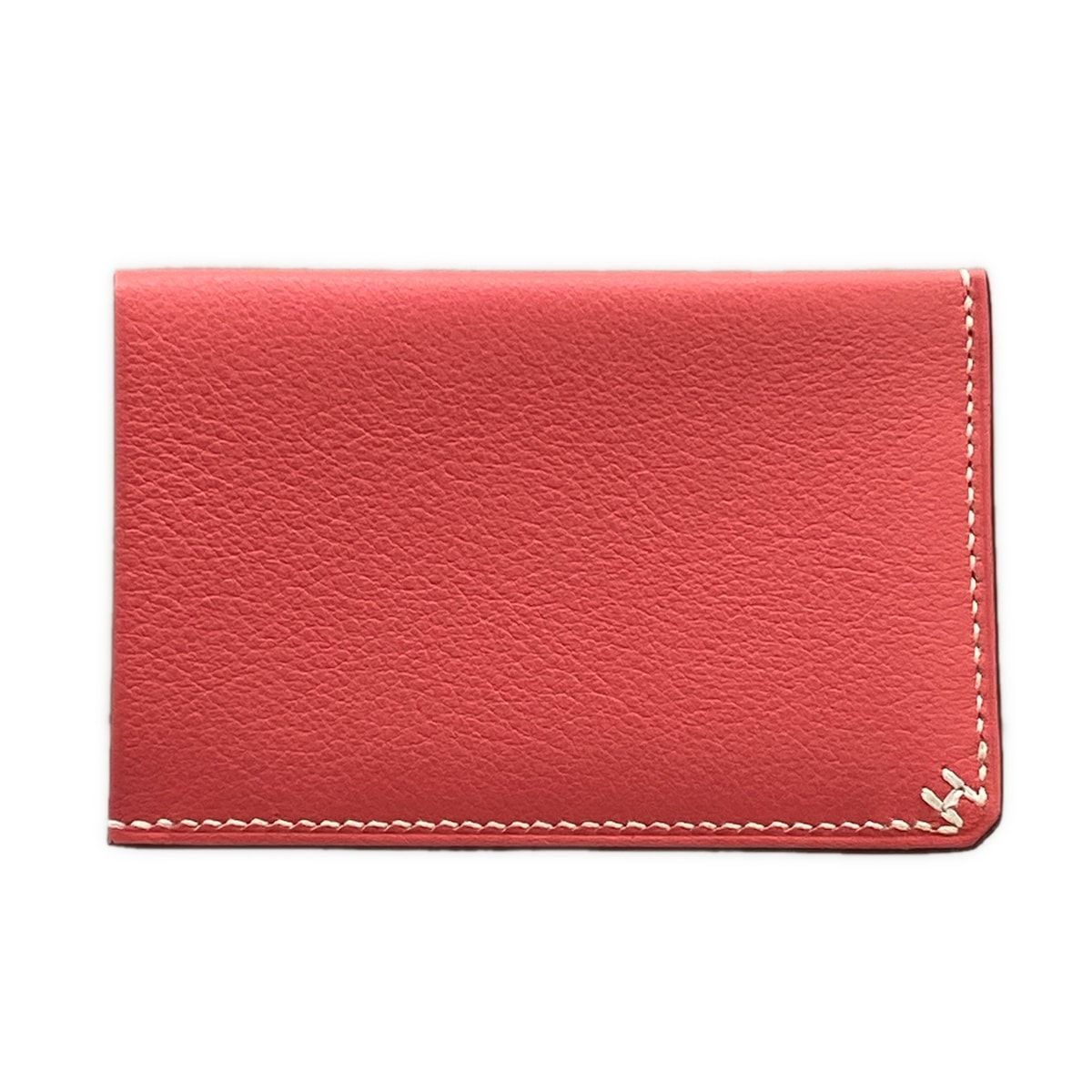 Hermes Card Case Series Rose Azalea — view 2