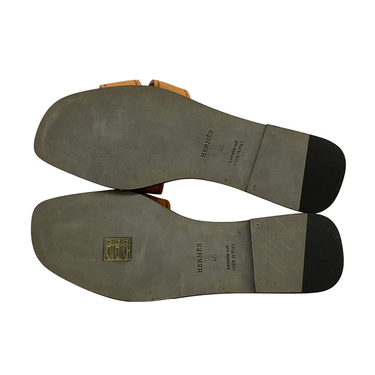 Hermes Sandals Idioma Brown — view 8