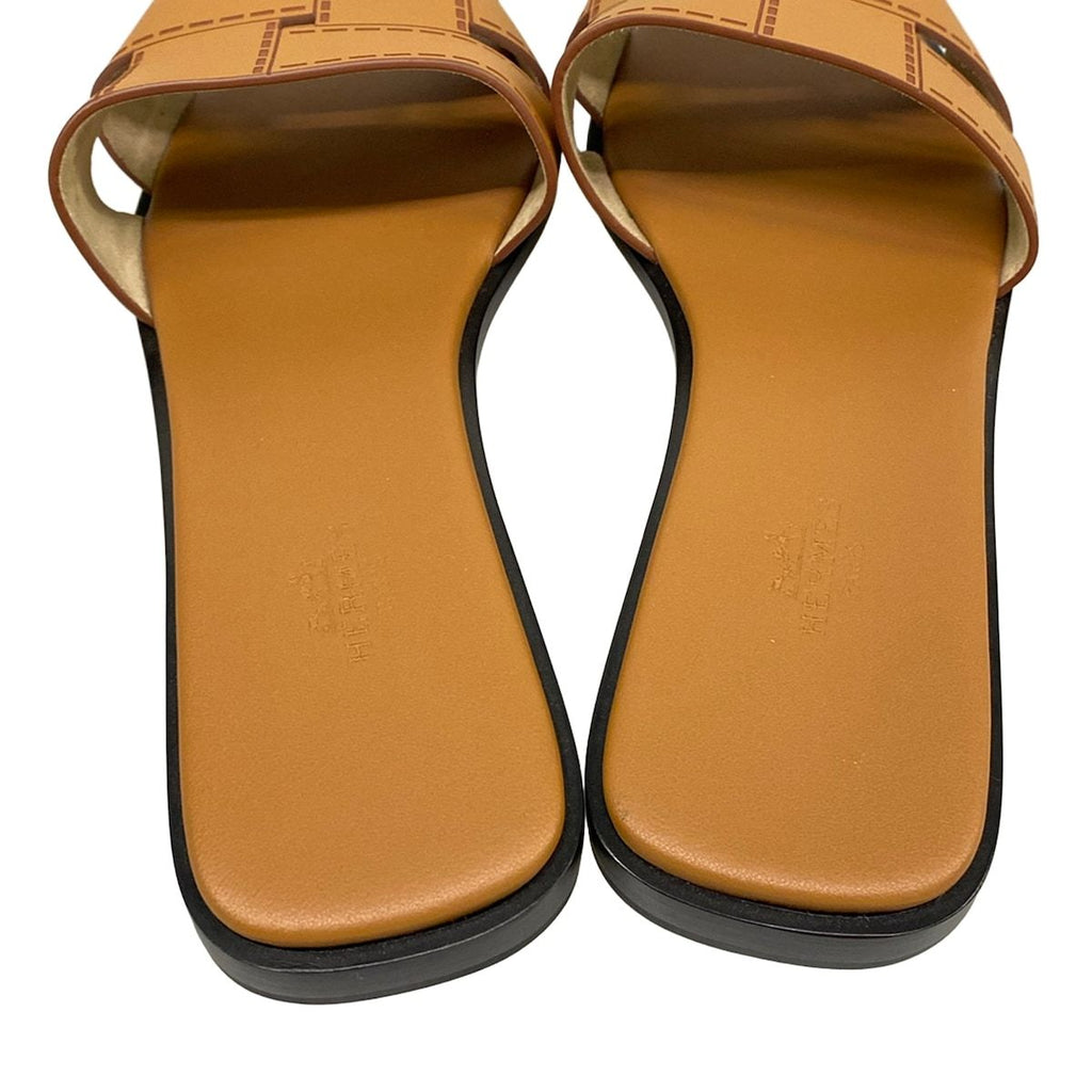 Hermes Sandals Idioma Brown — view 7