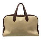 Hermes Handbag Victoria 43 Beige Dark Brown Gold — view 3