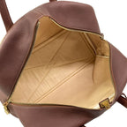 Hermes Handbag Victoria 43 Beige Dark Brown Gold — view 7