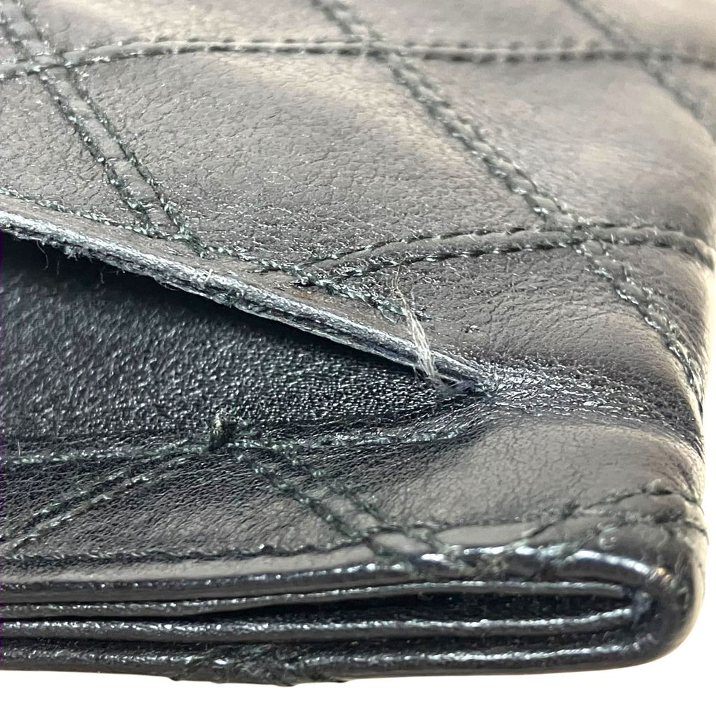 Chanel Bicolor Billfold Leather Wallet — view 9