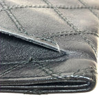 Chanel Bicolor Billfold Leather Wallet — view 9