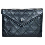 Chanel Bicolor Billfold Leather Wallet