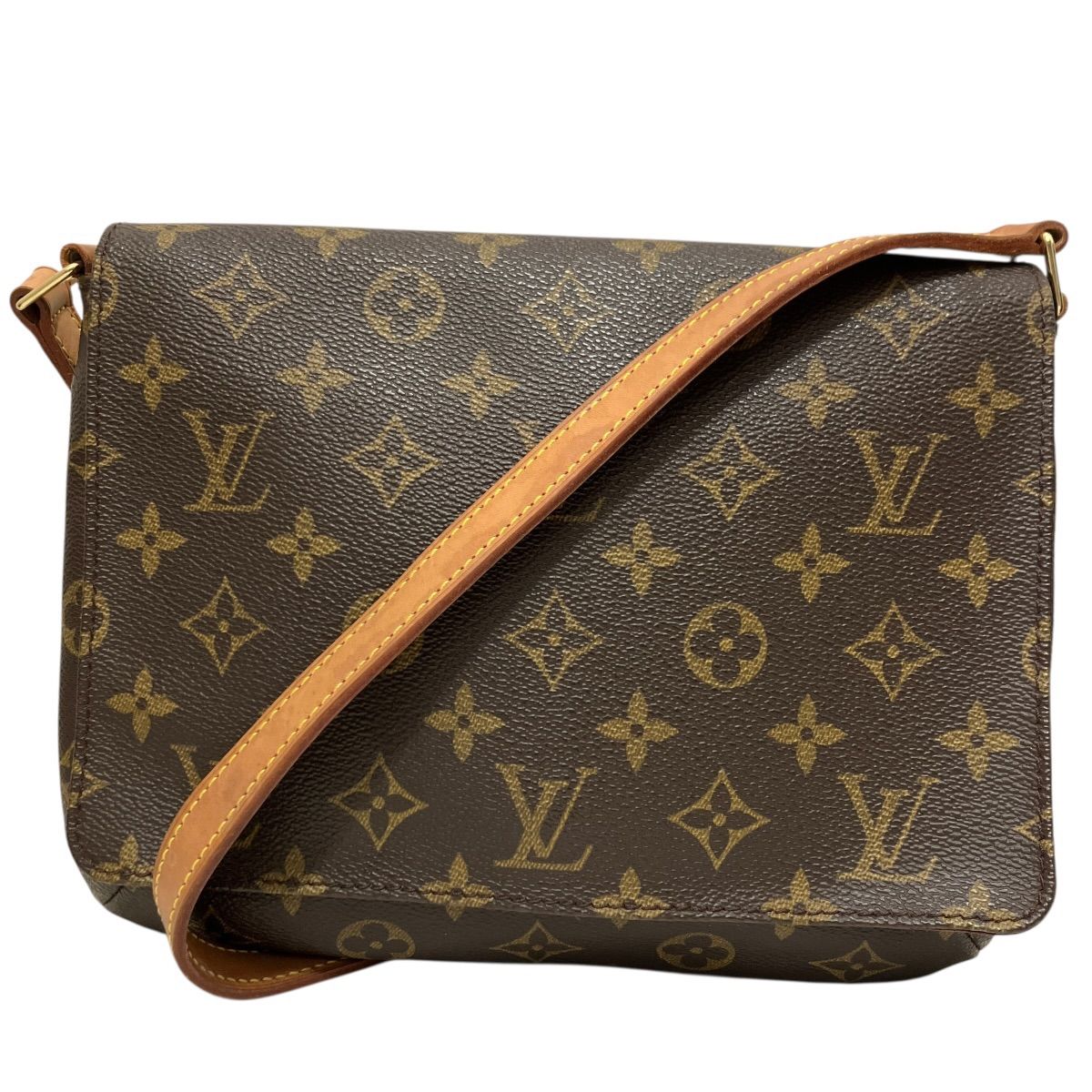 Louis Vuitton Musette Tango Short Monogram Handbag Canvas