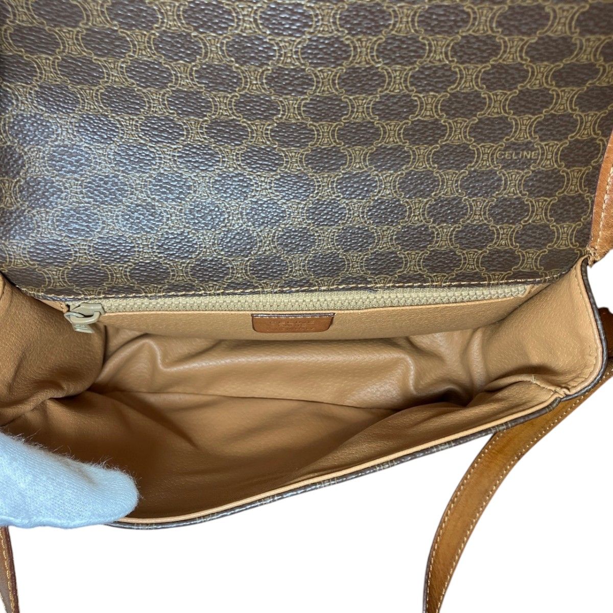 Celine Macadam Shoulder Bag Leather — view 6