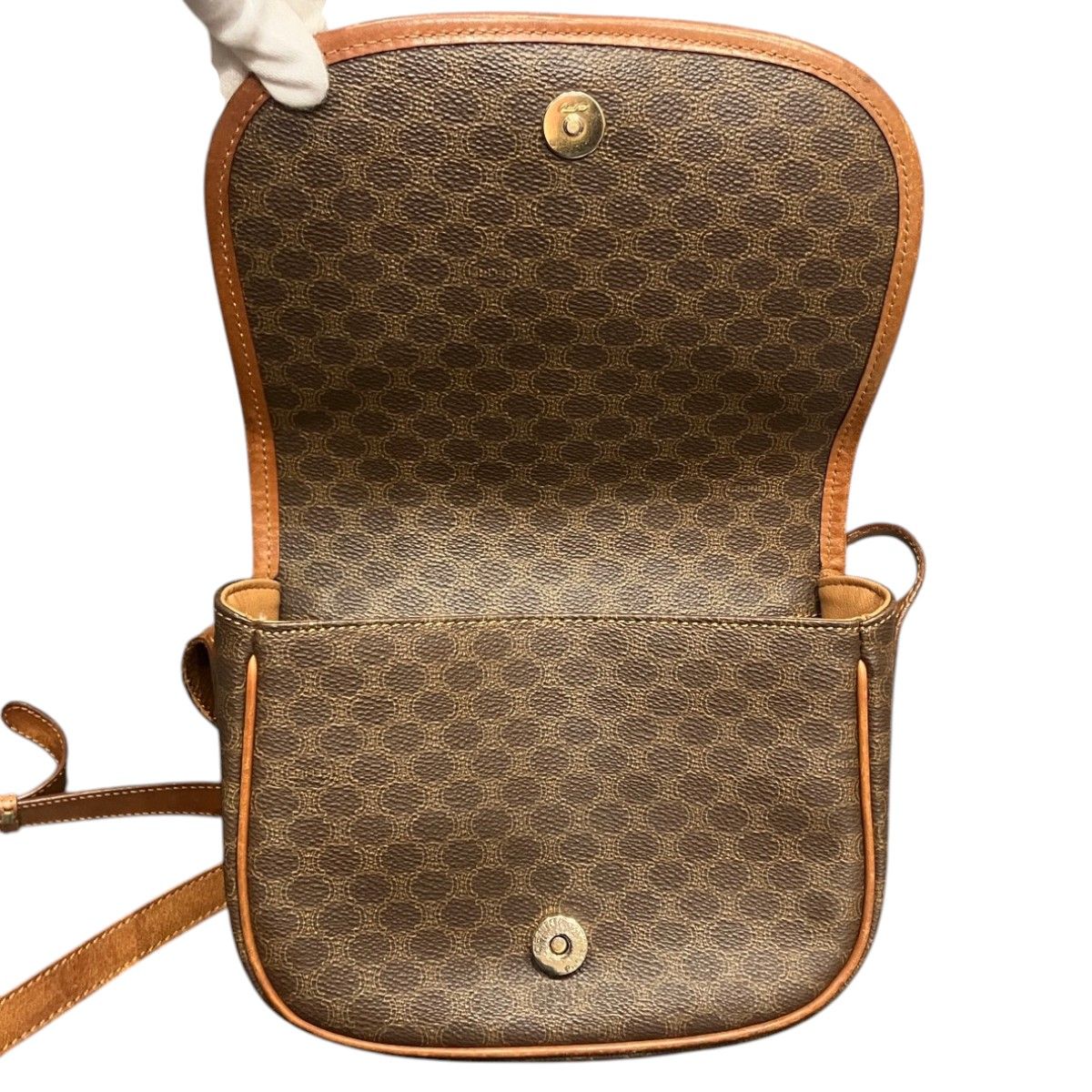 Celine Macadam Shoulder Bag Leather — view 5