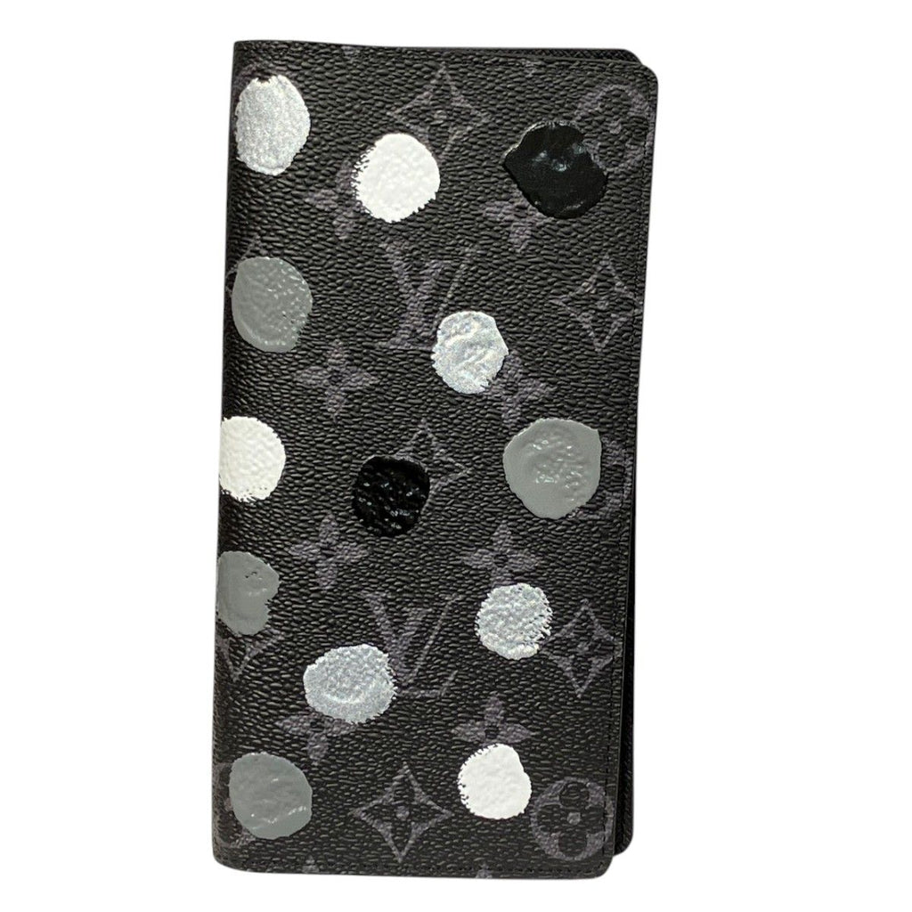 Louis Vuitton Portefeuille Brazza Yayoi Kusama Collaboration Monogram Eclipse
