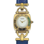 Gucci Watch Stainless Steel Leather Quartz White Dial