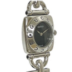 Gucci Watch Stainless Steel Leather Quartz Black Dial — view 4