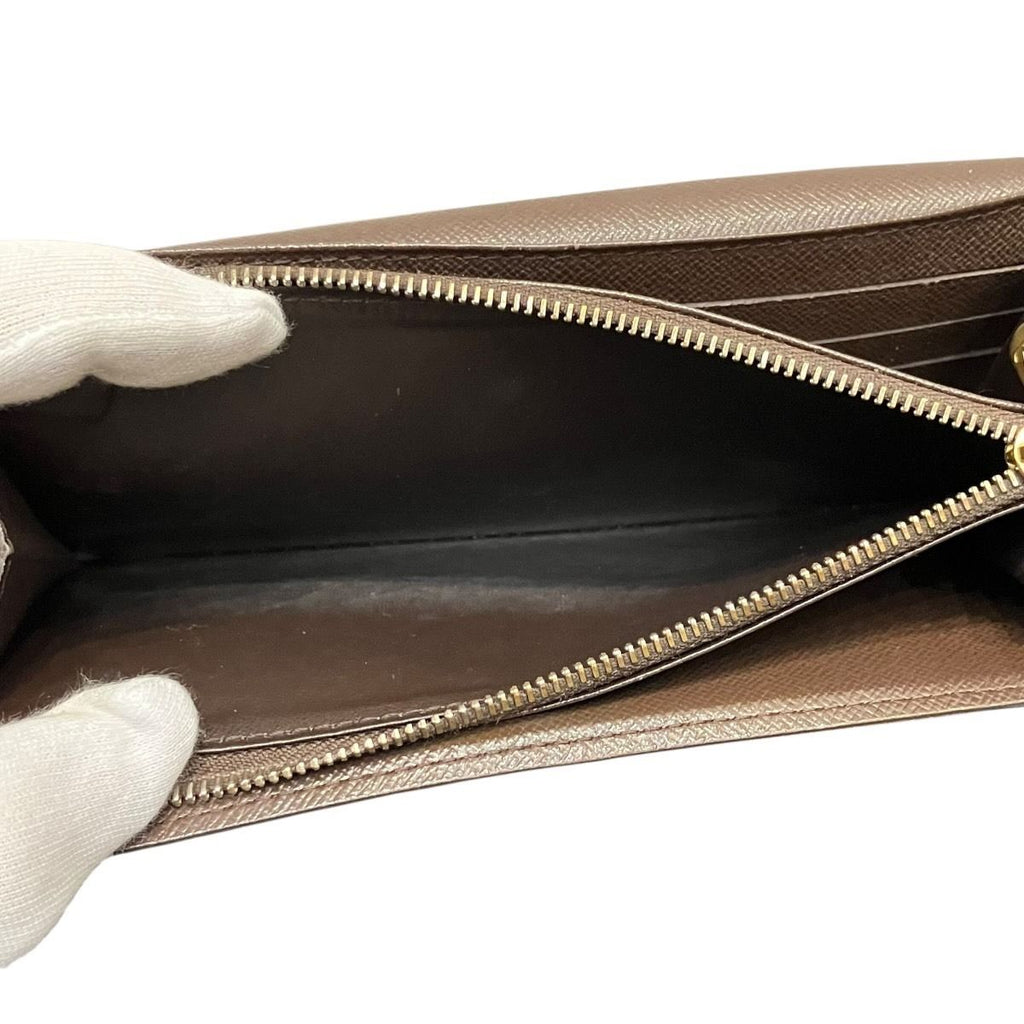 Louis Vuitton Portefeuille Sarah Damier Ebene Wallet Canvas — view 6