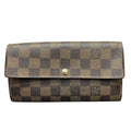 Louis Vuitton Portefeuille Sarah Damier Ebene Wallet Canvas