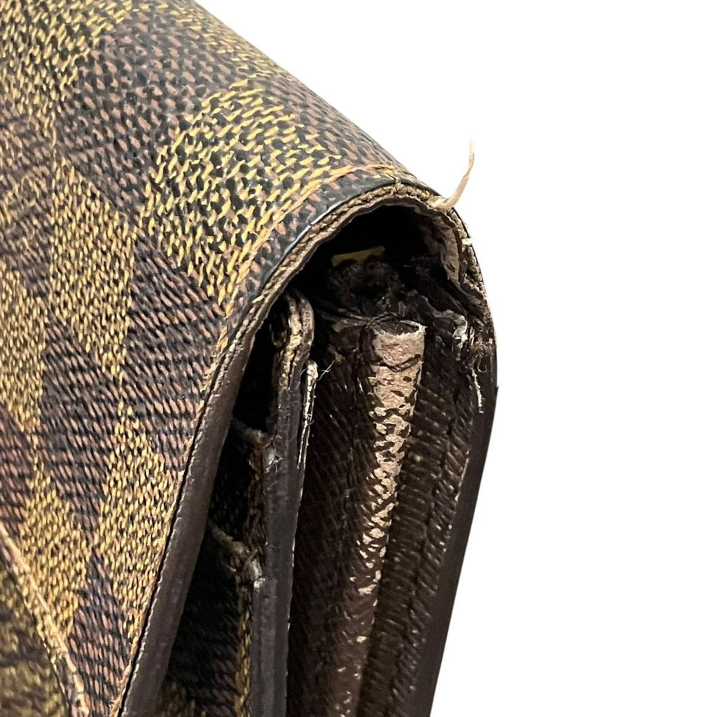 Louis Vuitton Portefeuille Sarah Damier Ebene Wallet Canvas — view 8