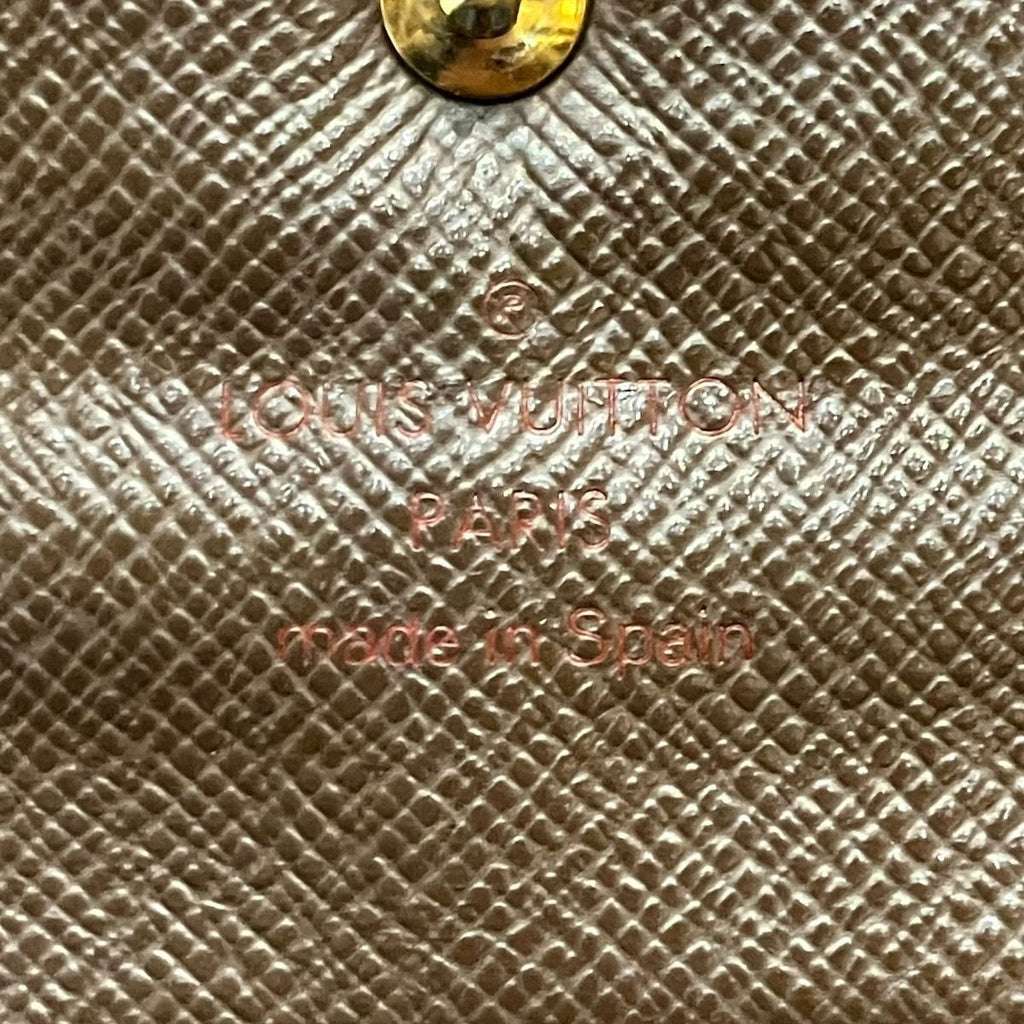 Louis Vuitton Portefeuille Sarah Damier Ebene Wallet Canvas — view 4
