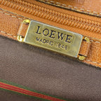 Loewe Shoulder Bag Velazquez Dark Brown Gold Leather — view 8