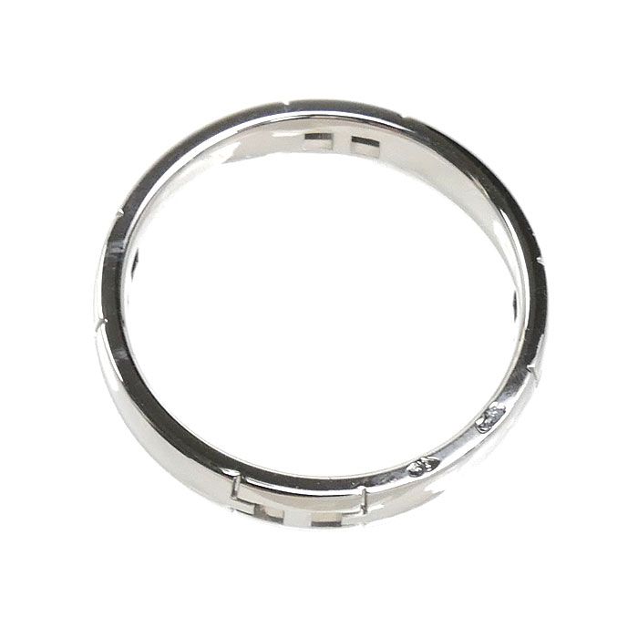 Hermes 18k White Gold Ever Herakles Ring Diamond — view 4