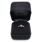 Tiffany & Co 18k White Gold T One Diamond Ring — view 8