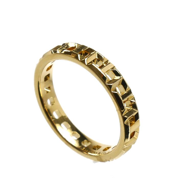 Tiffany & Co 18k Yellow Gold T Tru Narrow Ring — view 2