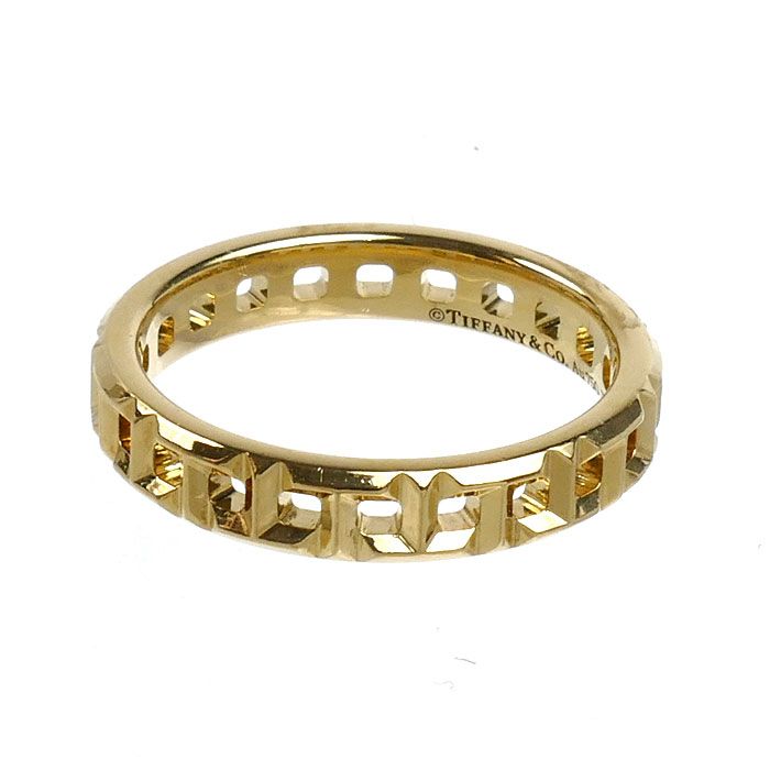 Tiffany & Co 18k Yellow Gold T Tru Narrow Ring — view 3