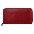 Louis Vuitton Wallet Epi Zippy Carmine Leather