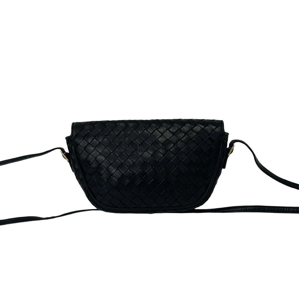 Bottega Veneta Intrecciato Leather Mini Shoulder Bag Pochette Crossbody Black — view 3